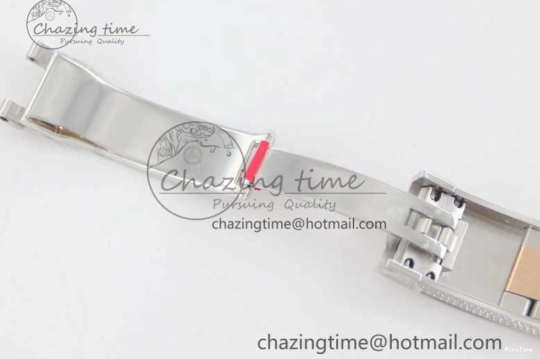 MiroTime 0601 Datejust 41 SS RG Full Diamonds TWF 1:1 Best Edition Diamonds Stick Markers Dial on Bracelet A Refined 2400